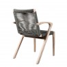 Oasis and Brielle Dark Dining Chair - Back Angle