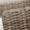 Armen Living Bahamas Outdoor 4 Piece Wicker & Teak Sofa Seating Set with Beige Olefin 05