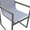 Armen Living Bistro Outdoor Patio Dining Chair In Grey Powder Coated Finish With Grey Sling Textilene And Grey Wood Accent Arms - Set of 2 04 - Armen Living Bistro Outdoor Patio Dining Chair In Grey Powder Coated Finish With Grey Sling Textilene And Grey Wood Accent Arms - Set of 2 04