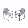Bistro Chairs in Grey Powder Coated Finish
