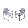 Bistro Chairs in Grey Powder Coated Finish