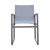 Bistro Chair in Grey Powder Coated Finish - Front
