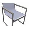 Bistro Chair in Grey Powder Coated Finish - Close-Up