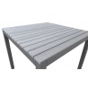 Bistro Table in Grey Powder Coated Finish - Top Angle