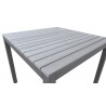 Bistro Table in Grey Powder Coated Finish - Top Angle