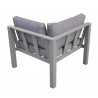 Cliff Outdoor Patio Aluminum Sectional - Small - Back Angle