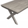 Armen Living Costa Outdoor Patio 7-Piece Dining Table Set With Side Chairs In Grey Acacia Wood And Rope 8