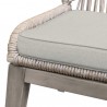 Armen Living Costa Outdoor Patio 7-Piece Dining Table Set With Side Chairs In Grey Acacia Wood And Rope 4