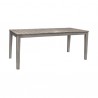 Armen Living Haiti 7-Piece Patio Outdoor Dining Set With Arm Chairs In Grey Acacia Wood With Rope 6