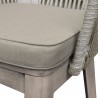 Armen Living Haiti 7-Piece Patio Outdoor Dining Set With Arm Chairs In Grey Acacia Wood With Rope 4