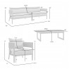 Armen Living Menorca - Seat Dimension
