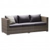 Nina Outdoor Rattan Sectional and Modern Accent Pillows