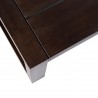 Paradise Coffee Table with Dark Finish - Edge Close-Up
