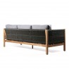 Sienna Outdoor Patio Acacia Wood Sofa with Teak Finish - Back Angle