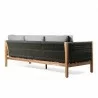 Sienna Outdoor Patio Acacia Wood Sofa with Teak Finish - Back Angle - Sienna Outdoor Patio Acacia Wood Sofa with Teak Finish - Back Angle