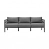Armen Living Sonoma Outdoor 4 piece Set In Grey Finish And Dark/Light Grey Cushions 01