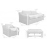 Armen Living Verano Product Dimension