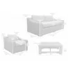 Armen Living Verano Product Dimension - Armen Living Verano Product Dimension