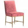 Armen Living Pirate and Pink Velvet Memphis 5 Piece Modern Dining Set Chair