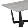 Armen Living Radford Lexi 5 Piece Modern Rectangular Dining Set Table Corner