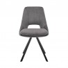 Armen Living Radford Lexi 5 Piece Modern Rectangular Dining Set Gray Chair Front