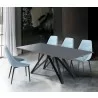 Urbino Contemporary Grey Glass 5 Piece Metal Dining Set - Urbino Contemporary Grey Glass 5 Piece Metal Dining Set