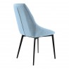 Urbino Contemporary Grey Glass - Dining Chair Back Angle