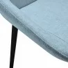 Urbino Contemporary Grey Glass - Dining Chair - Seat Close-Up - Urbino Contemporary Grey Glass - Dining Chair - Seat Close-Up