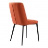 Maine Contemporary Grey Glass - Dining Chair Back Angle