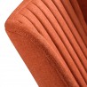 Maine Contemporary Grey Glass - Dining Chair - Seat Back Close-Up