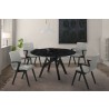Venus Varde 5 Piece Black Dining Set
