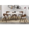 Venus Jackie 5 Piece Walnut Dining Set - Lifestyle