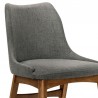Armen Living Westmont and Azalea Walnut Wood 5 Piece Dining Set - Gray Chair