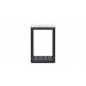 Azzurro Living Seaview Side Table With Matte Charcoal Aluminum Frame And Honed Carrara Marble - Side