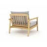Royal Teak Seville Club Chair with Granite Cushions Back - Royal Teak Seville Club Chair with Granite Cushions Back