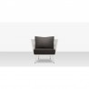 Source Furniture Aria 32" Aluminum Frame Club Chair 5
