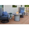 Outdoor Greatroom Company Grey Stonefire Gas Fire Pit Table
