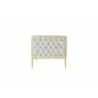 Manhattan Comfort Vector 81.5 in. Grey and Gold Velvet 3-Seat Sofa Side - Manhattan Comfort Vector 81.5 in. Grey and Gold Velvet 3-Seat Sofa Side