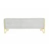 Manhattan Comfort Vector 81.5 in. Grey and Gold Velvet 3-Seat Sofa Back - Manhattan Comfort Vector 81.5 in. Grey and Gold Velvet 3-Seat Sofa Back