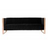 Trillium 3 Piece - Sofa, Loveseat and Armchair Set in Black and Gold Front