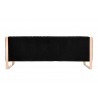 Trillium 3 Piece - Sofa, Loveseat and Armchair Set in Black and Gold Back