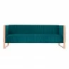 Trillium 3 Piece - Sofa, Loveseat and Armchair Set in Teal and Gold - Trillium 3 Piece - Sofa, Loveseat and Armchair Set in Teal and Gold