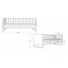 Manhattan Comfort Trillium 57.48 in.