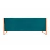 Manhattan Comfort Trillium 57.48 in. Aqua Blue and Gold 2-Seat Sofa Back - Manhattan Comfort Trillium 57.48 in. Aqua Blue and Gold 2-Seat Sofa Back