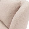 Manhattan Comfort Contemporary Siri Linen Weave 92.52 Sofa with Pillows In Wheat Closeup 