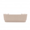 Manhattan Comfort Contemporary Siri Linen Weave 92.52 Sofa with Pillows In Wheat Back