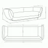 Manhattan Comfort Contemporary Ulka Chenille Sofa with Pillows - Manhattan Comfort Contemporary Ulka Chenille Sofa with Pillows