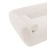 Manhattan Comfort Contemporary Ulka Chenille Sofa with Pillows In Cream Half