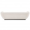 Manhattan Comfort Contemporary Ulka Chenille Sofa with Pillows In Cream Back