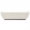 Manhattan Comfort Contemporary Ulka Chenille Sofa with Pillows In Cream Back - Manhattan Comfort Contemporary Ulka Chenille Sofa with Pillows In Cream Back
